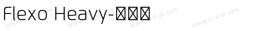 Flexo Heavy字体转换